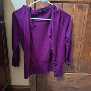 Purple Cardigan